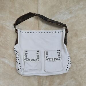 White Studded Women's Bag